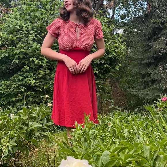 House of Foxy 1940s reproduction Grabel dress - Picture 2 of 13